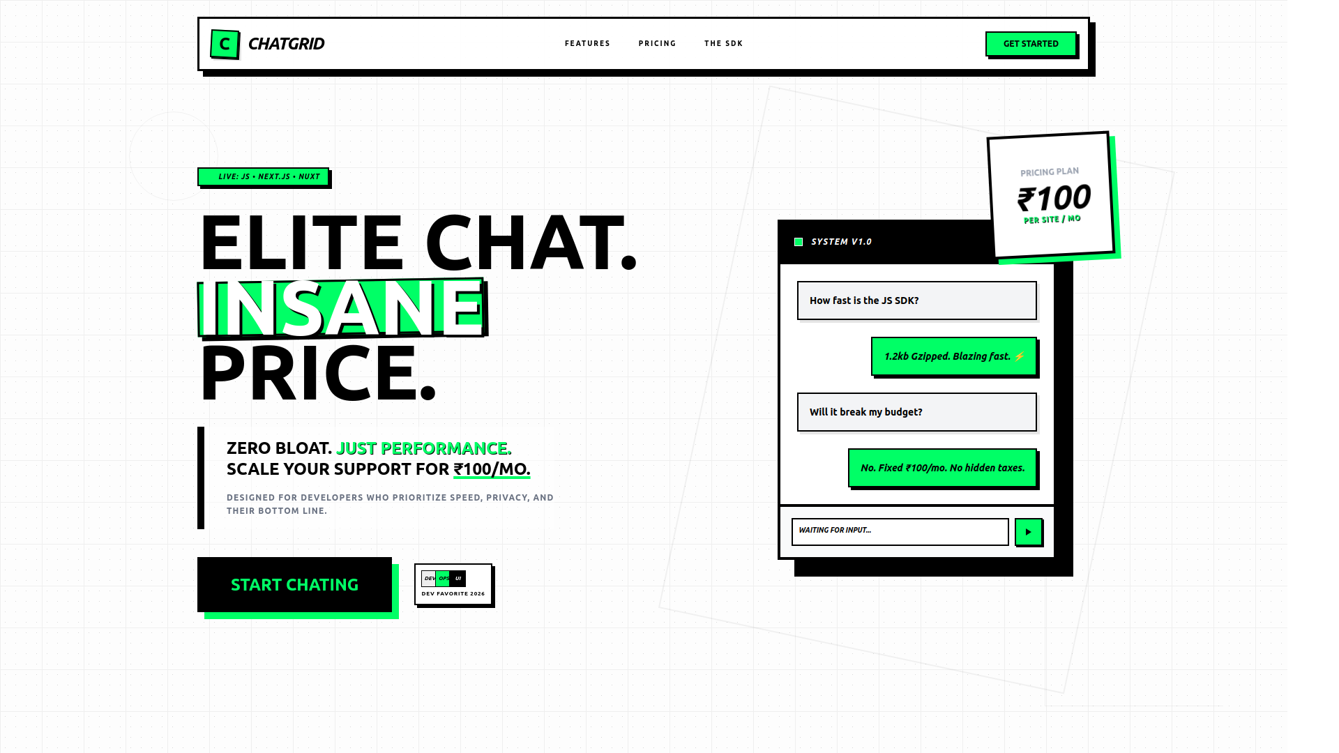 ChatGrid Dashboard
